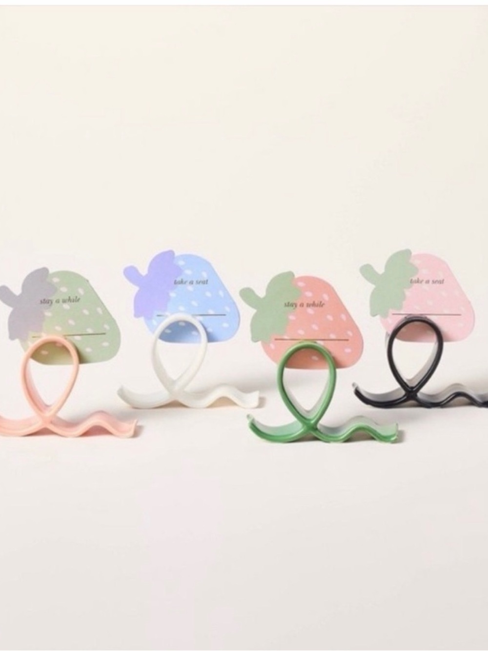 kate spade Kids Place Card Set - Blue, Green & Coral